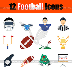 Football Icon Set - vector clipart