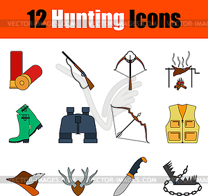 Hunting Icon Set - vector clip art