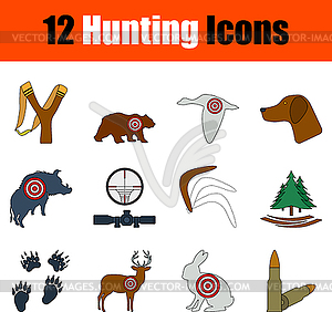 Hunting Icon Set - vector clipart