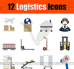 Logistics Icon Set - vector image