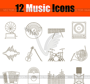 Music Icon Set - vector clipart