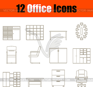 Office Icon Set - vector clip art