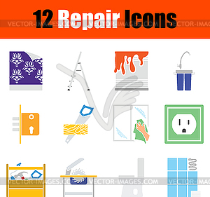 Repair Icon Set - color vector clipart