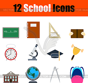 School Icon Set - vector clip art