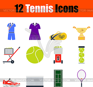 Tennis Icon Set - vector image