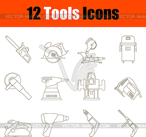 Tools Icon Set - vector clip art