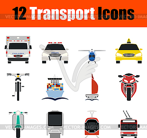 Transport Icon Set - vector image