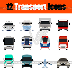 Transport Icon Set - vector clipart