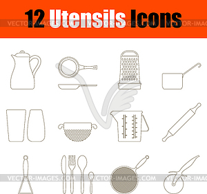 Utensils Icon Set - vector clip art