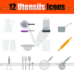 Utensils Icon Set - vector image