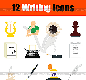 Writing Icon Set - vector image