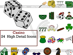 Casino Icon Set - vector clipart