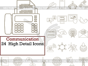 Communication Icon Set - vector clipart