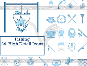 Fishing Icon Set - vector image