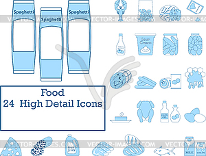Food Icon Set - vector image