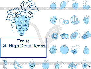 Fruits Icon Set - vector clipart