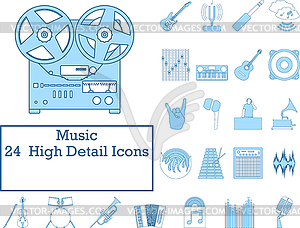 Music Icon Set - vector image