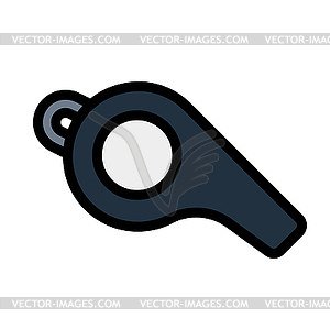 American Football Whistle Icon - vector clip art