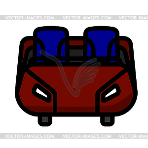 Roller Coaster Cart Icon - vector clipart