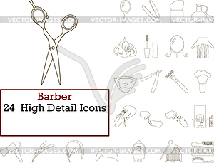 Barber Icon Set - vector clipart