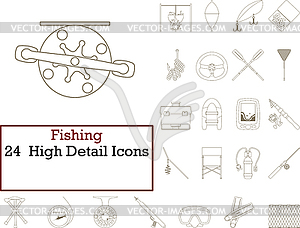 Fishing Icon Set - vector clipart