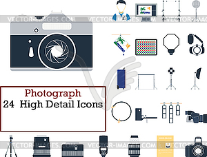 Photograph Icon Set - vector clip art