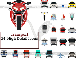 Transport Icon Set - royalty-free vector image