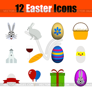 Easter Icon Set - vector image