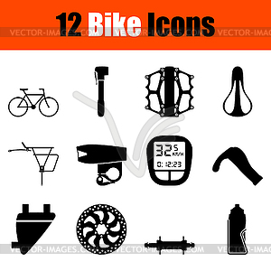 Bike Icon Set - vector clipart