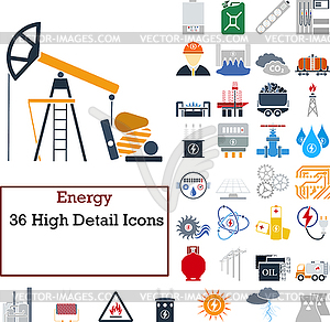 Energy Icon Set - vector clipart