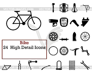 Bike Icon Set - vector clip art