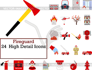 Fireguard Icon Set - vector image