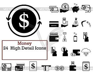 Money Icon Set - vector clipart