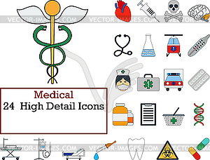 Medical Icon Set - color vector clipart