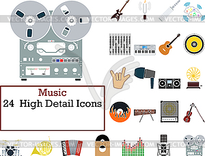 Music Icon Set - vector clipart