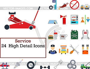 Service Icon Set - royalty-free vector clipart