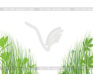 Green Grass Meadow - vector clipart