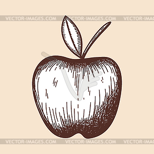 Icon Of Apple - vector clipart