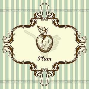 Icon Of Plum - vector clipart / vector image