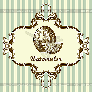 Icon Of Watermelon - vector clipart