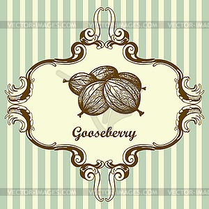 Icon Of Gooseberry - vector image