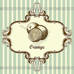 Иконка Оранжевый - векторное изображение клипарта