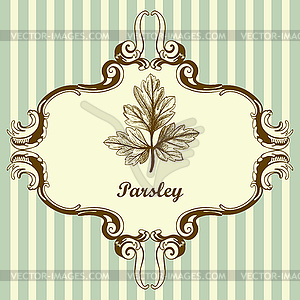 Parsley Icon - vector clip art