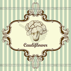 Cauliflower Icon - vector clip art