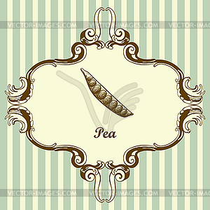 Pea Icon - royalty-free vector clipart