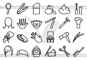 Barber Icon Set - vector clipart