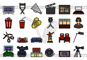 Cinema Icon Set - vector image