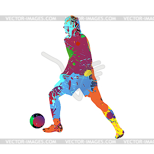 Soccer (Football) Player Silhouette - vector image