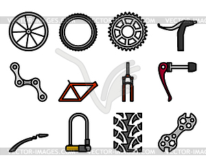 Bike Icon Set - vector clip art