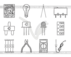 Soldering Icon Set - vector clipart